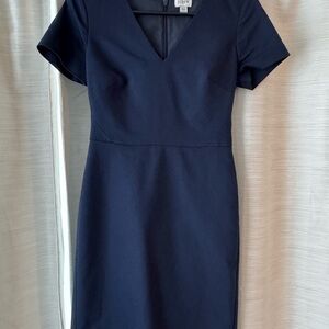 J. Crew Classic Navy Midi Dress